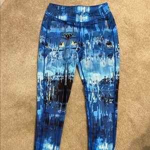 Reebok workout leggings with fun pattern